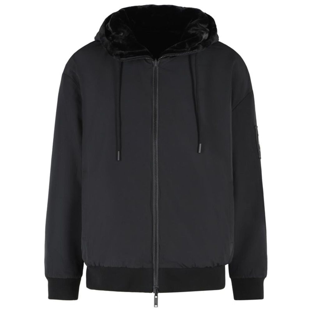 Moose Knuckles 'Bunny' Black Polyester Reversible Jacket Men